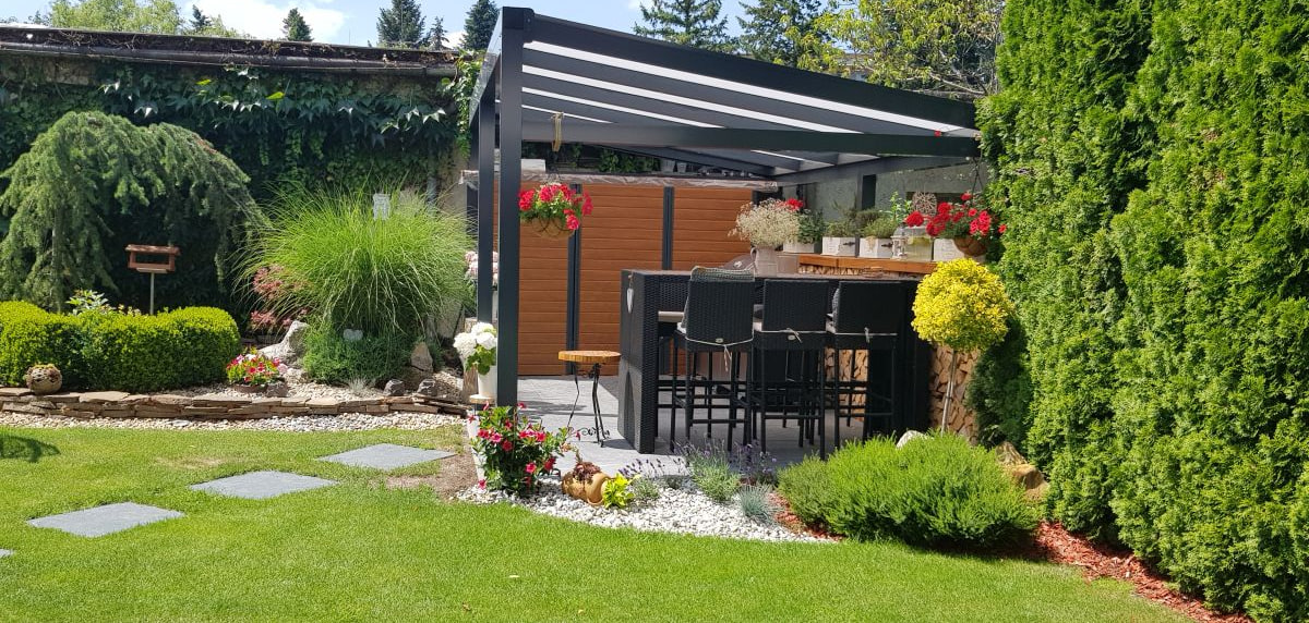 samonosná hliníková pergola